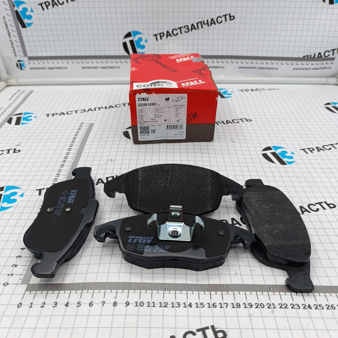 Тормозные колодки передние Peugeot Partner , Citroen Berlingo 1.6 (Евро 5,DV6DTED) TRW EUROPE