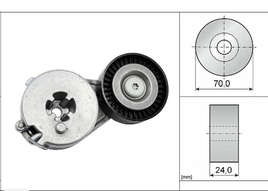 Ролик генератора VAG Audi,Seat,Skoda,Volkswagen (натяжной) 2.0 TFSI/TSI (c 2010-2015) INA EUROPE