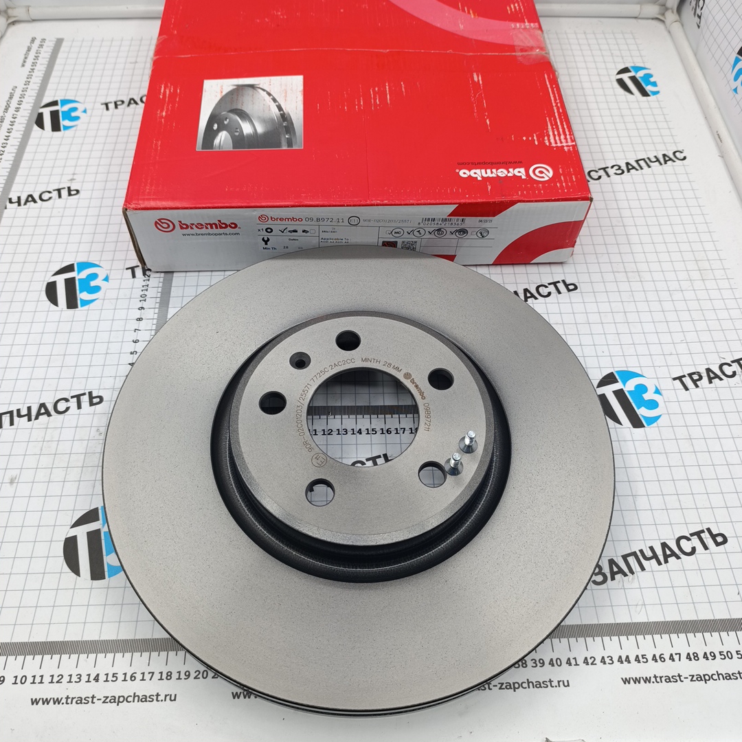 Диск тормозной передний Audi A4 A5 Q5 BREMBO