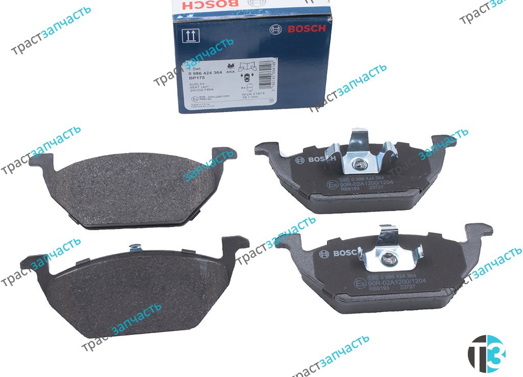 Тормозные колодки передние VAG Audi, VW, Seat, Skoda 1.4-1.6 (96-00)  BOSCH EUROPE