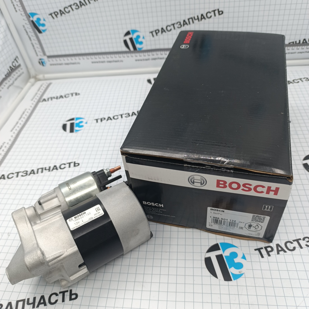 Стартер Renault Logan,Sandero,Megane,Lada Ларгус (двигатель K4M,K7M,K7J 1.4-1.6 16V)  BOSCH EUROPE