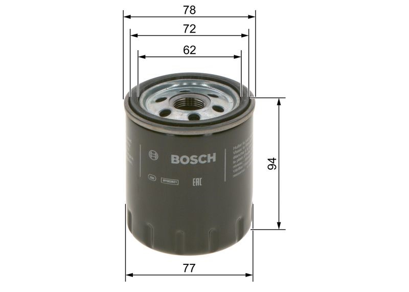 Фильтр масляный Peugeot Traveller 4 2.0 BOSCH EUROPE