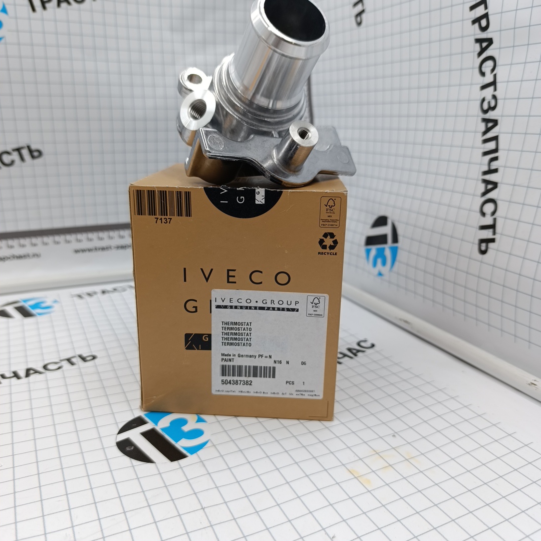 Термостат в сборе (Fiat 250) 2.3 504387382/504110432/5801877005 ORG IVECO
