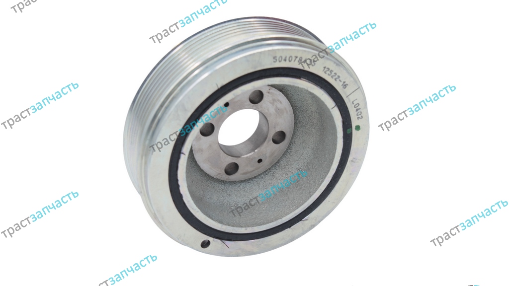 Шкив коленвала демпферный Ducato 2,3 06-14 (без кондиционера) 504017415/504078435 ORG IVECO
