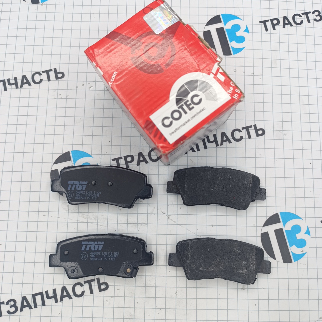 Тормозные колодки задние SsangYong ACTYON II, SPORTS I-II, KORANDO, KIA CARENS IV TRW EUROPE