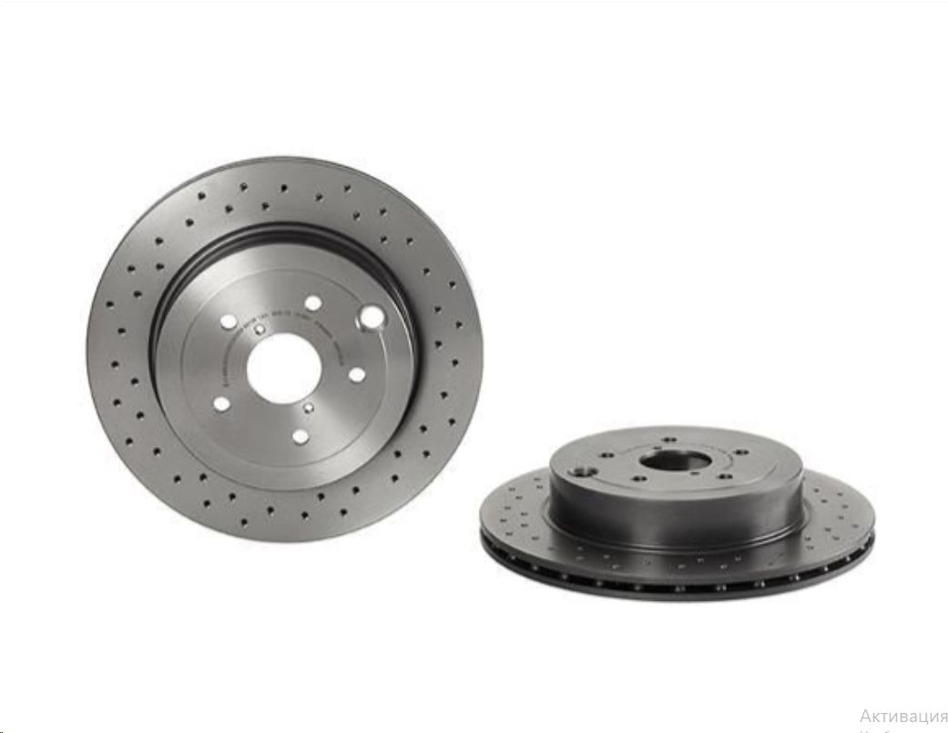 Диск тормозной задний Subaru Impreza BREMBO