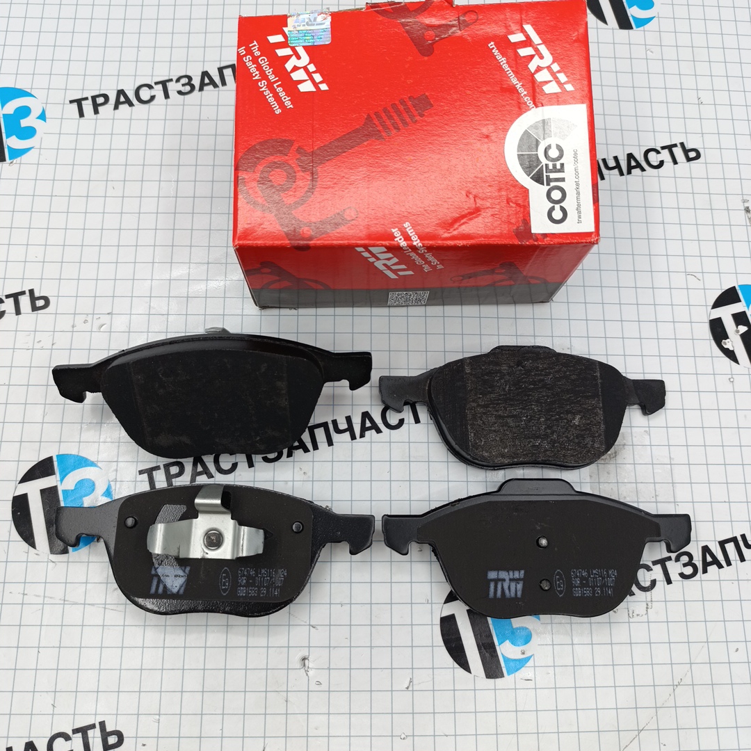 Тормозные колодки передние Ford Focus/C-Max 03-> MAZDA 3 03-> VOLVO S40 I-II 03-> TRW EUROPE