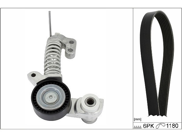 Комплект приводного ремня генератора Volvo S60,S80,S90,XC40,XC60,XC70,XC90 - 2.0 TDI INA EUROPE