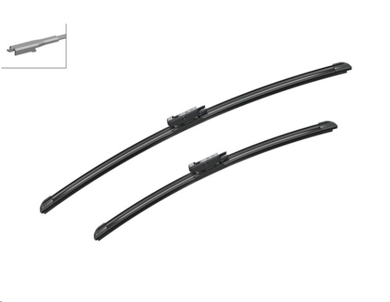 Щетки стеклоочистителя Mercedes-Benz W169, W245  (ком-т, бескаркасные,650/575mm) BOSCH AERO TWIN