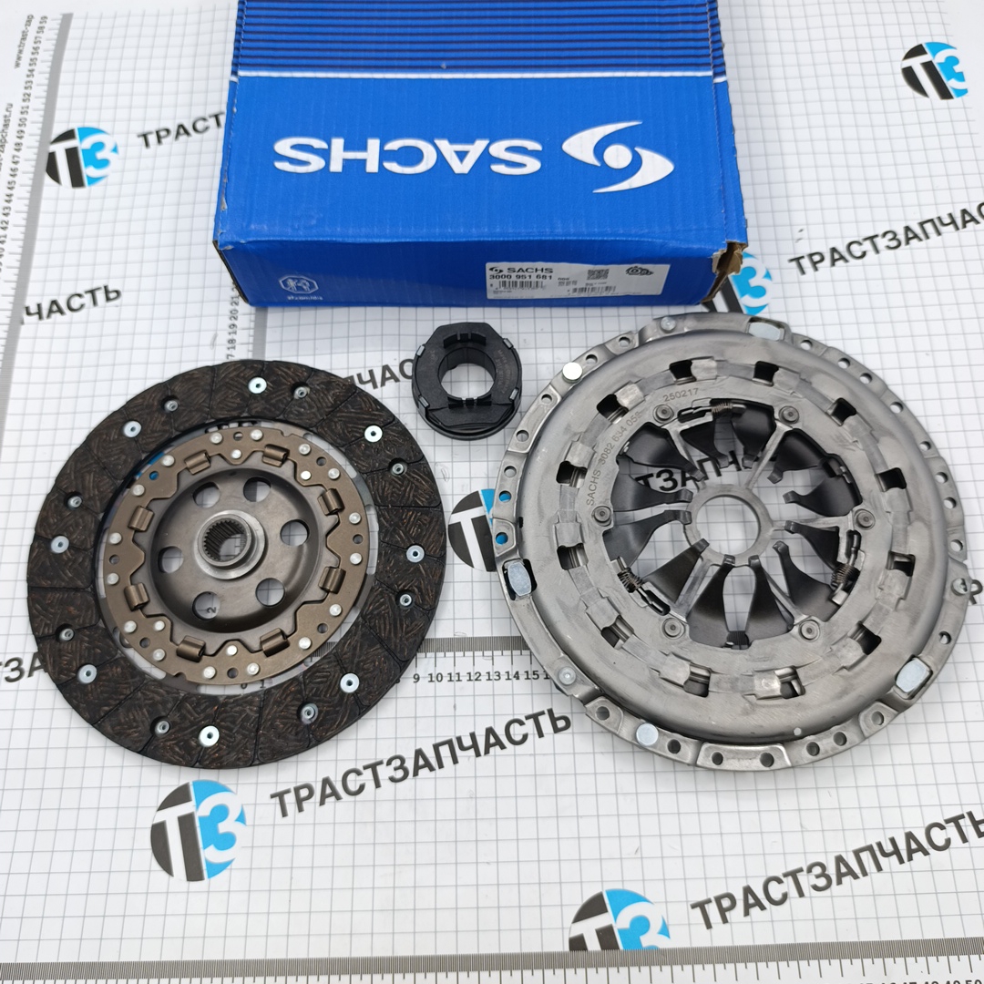 Сцепление Volkswagen Transporter/Multivan T5 1.9-2.0 ( 230mm,c 03 -09г,(корзина+диск+рцс) SACHS