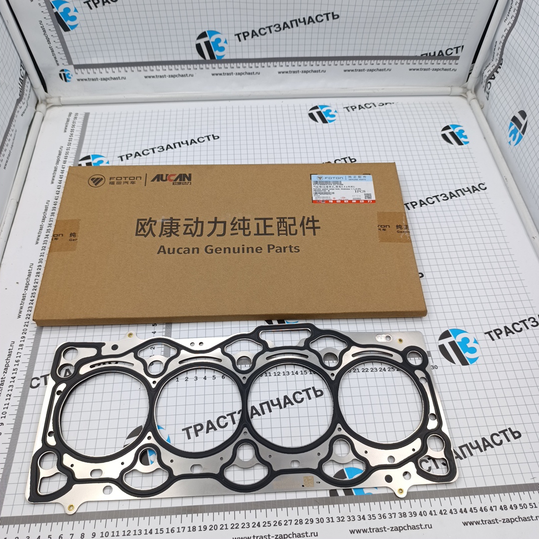 Прокладка ГБЦ для а/м Газель Next 2.5 G21A (1 отверстие, 1.1±0.05mm) PM40004169B ORG FOTON