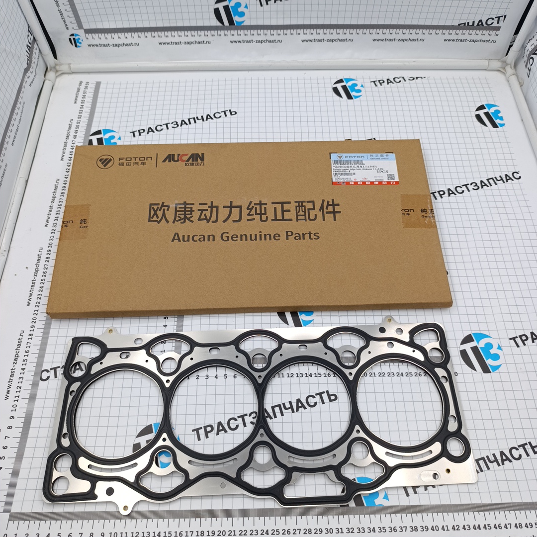 Прокладка ГБЦ для а/м Газель Next 2.5 G21A (1 отверстие, 1.1±0.05mm) PM40004169B ORG FOTON