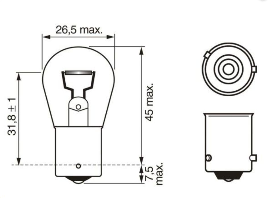 Лампа PY21W BOSCH EUROPE