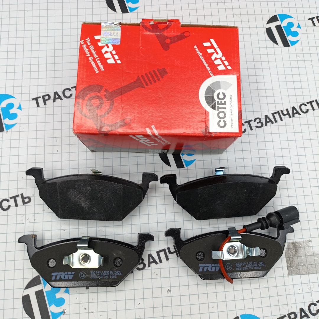 Тормозные колодки передние VAG Audi, VW, Seat, Skoda 1.4 TRW