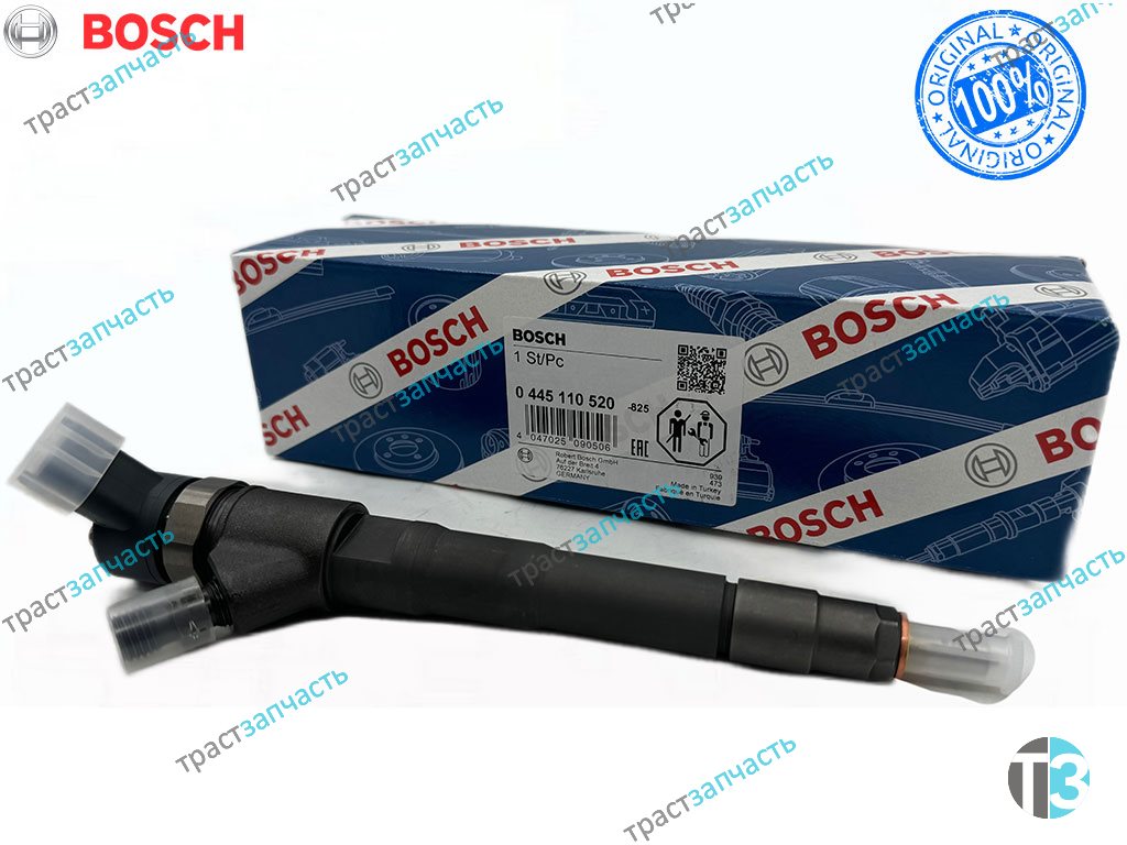 Форсунка топливная FIAT 2,3 евро 5 под шайбу с 14 г.в. 0445110520/5801594342 BOSCH EUROPE
