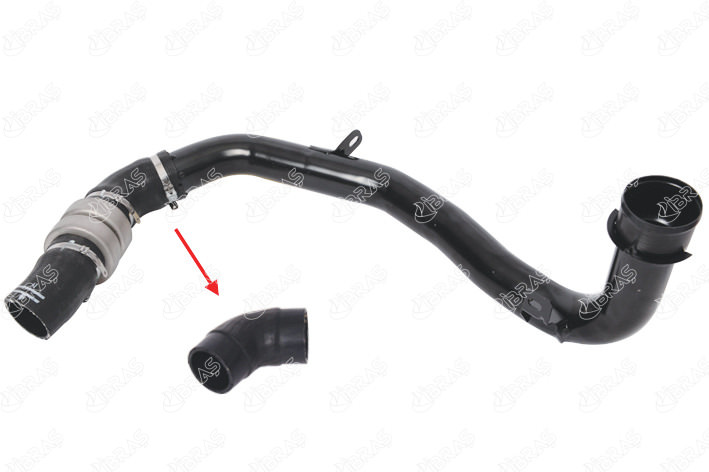 Патрубок интеркулера Fiat Ducato 250 кузов 3.0 (после фильтра) 1369757080/1607404780/0382QP
