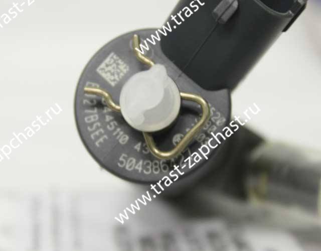 Форсунка топливная FIAT 2,3 евро 4 под шайбу 504386427/0445110435 NAVECO