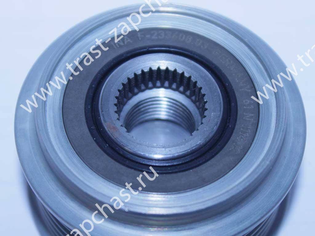 Шкив генератора FORD Focus/Mondeo/Galaxy/C-Max/S/Max/Transit 1.8TDCI 01-> F-233608.03 INA CHINA