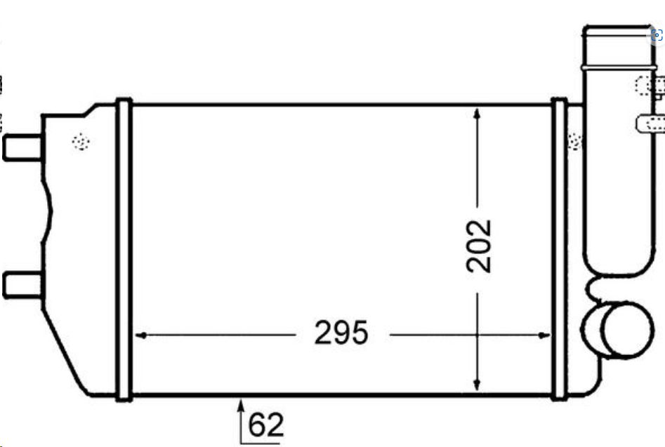 Интеркулер Fiat Ducato 244 2.3 1307012080/1340934080/0384G8 MAHLE
