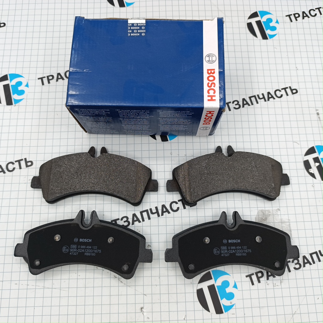 Тормозные колодки задние MB Sprinter 906 >06, VW Crafter >06 A0064204520/64204520 BOSCH EUROPE
