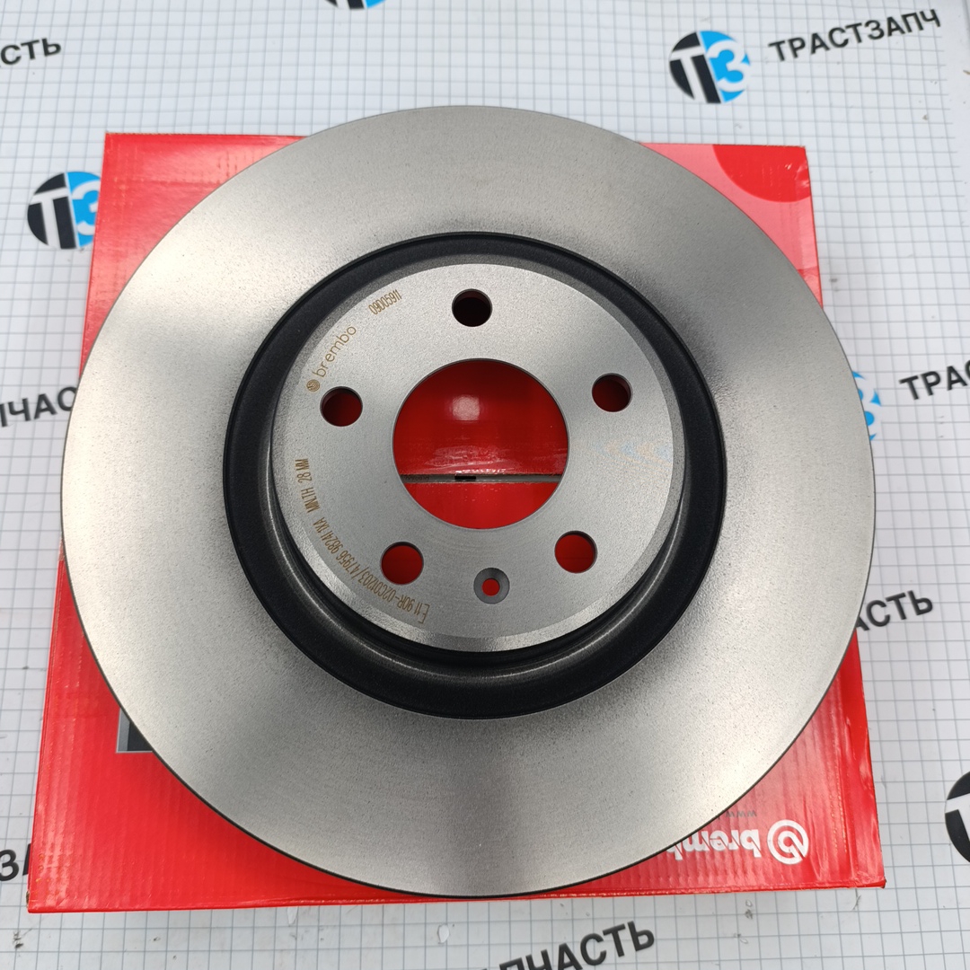 Диск тормозной передний Audi A6 BREMBO