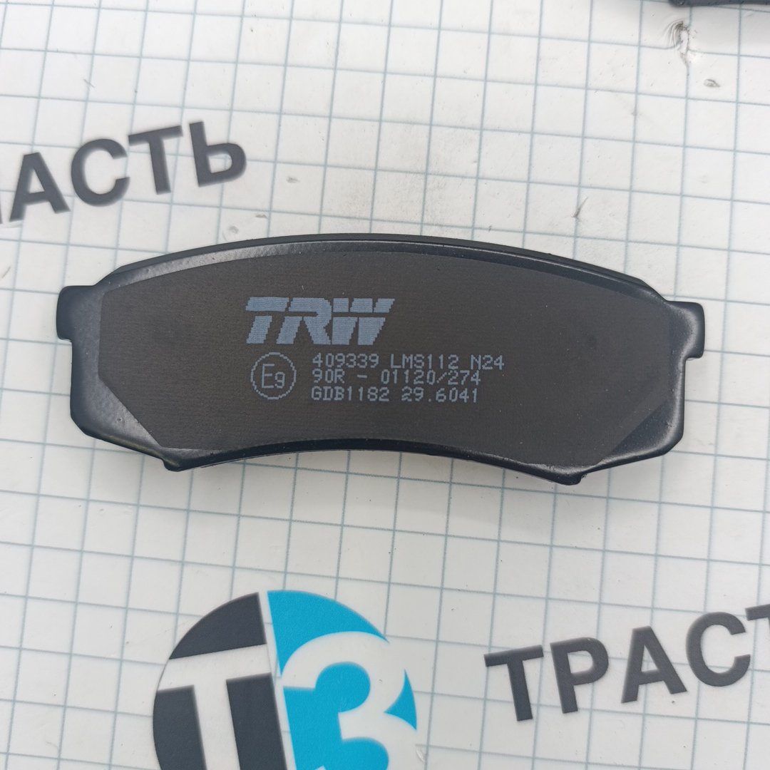 Тормозные колодки задние TOYOTA LC 80/90/120 90/MITSUBISHI PAJERO 3.8/3.2D 06 TRW