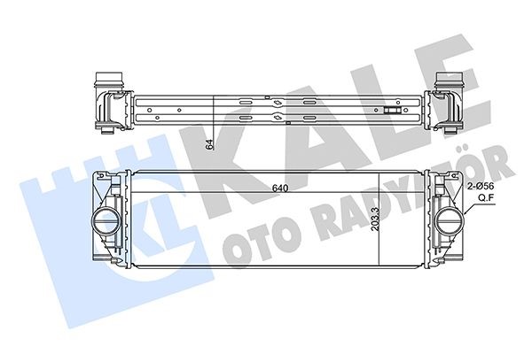 Интеркулер Volkswagen Crafter 2.0 (с 2011-2016г.), Mercedes Sprinter OM651/OM642 KALE