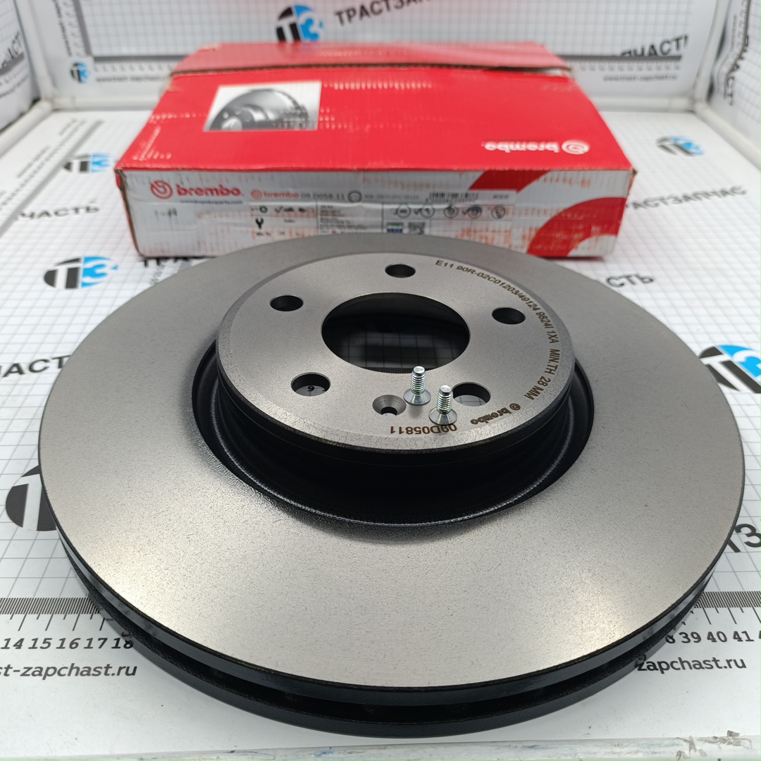 Диск тормозной передний Audi A4 (B9) (D=318mm) BREMBO