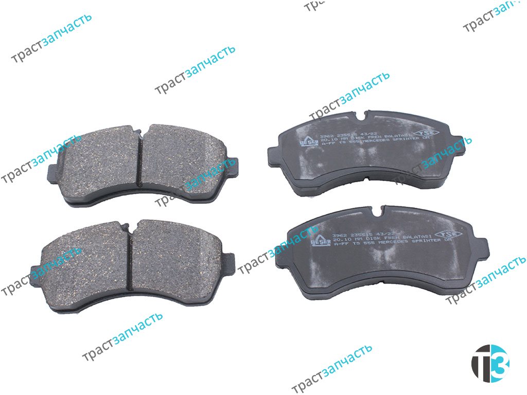 Тормозные колодки передние MB Sprinter >06, VW Crafter >06 BESER