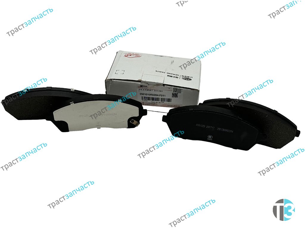 Тормозные колодки передние для а/м Sollers Atlant 2.7 (Дисковые тормоза) 3501010R0284F011/301300R028
