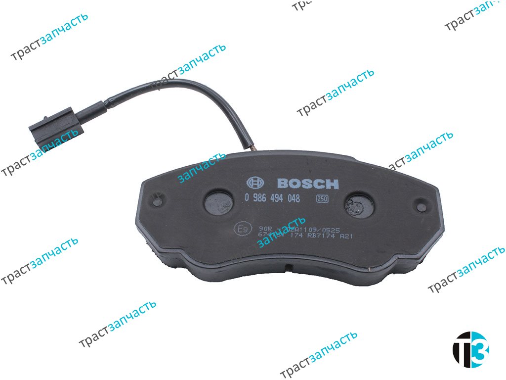 Тормозные колодки передние Fiat Ducato(Елабуга) 244 кузов R15 BOSCH EUROPE