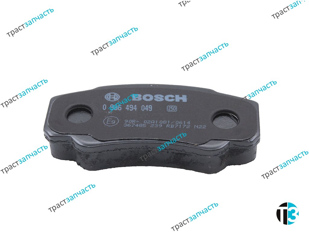 Тормозные колодки задние Fiat Ducato(Елабуга) 244 кузов R16 BOSCH EUROPE