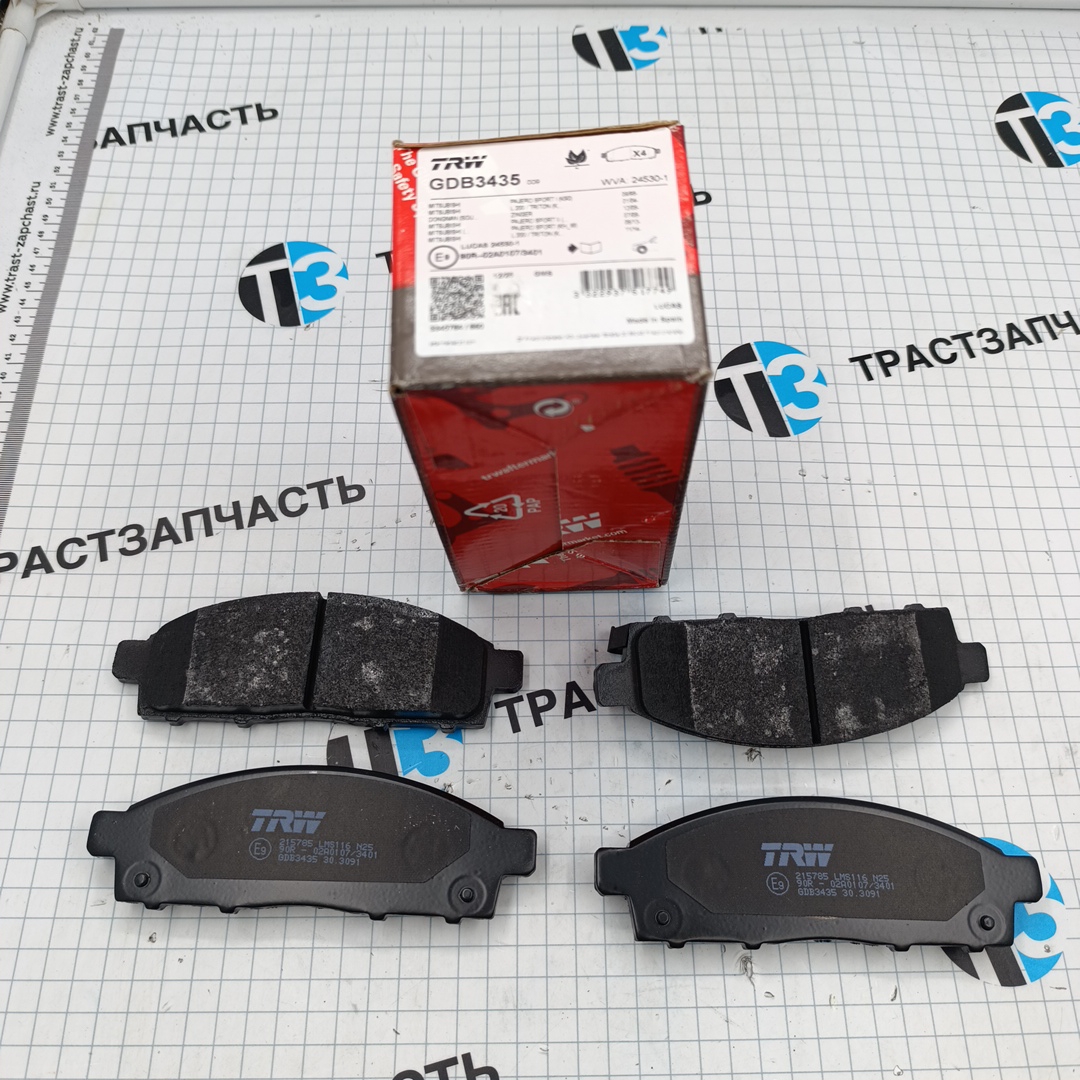 Тормозные колодки передние Mitsubishi Pajero 3 TRW