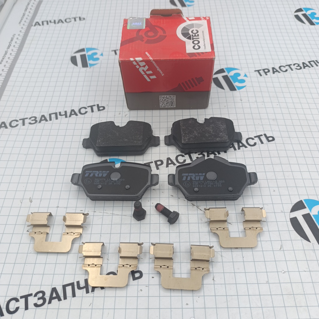 Тормозные колодки задние BMW 1 (E81,E87),3 (E90) TRW