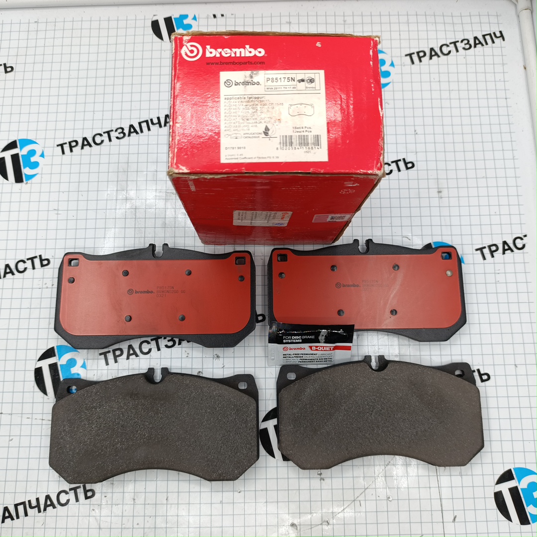Тормозные колодки передние VAG Audi RS4 BREMBO (керамические)