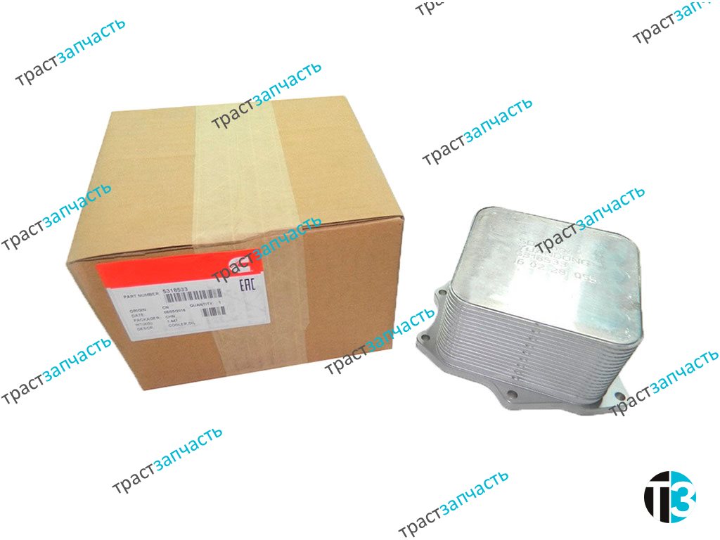 Масляный охладитель для а/м Газель Next, Foton Toano 2.8 ISF 5318533/5266955 ORG FOTON