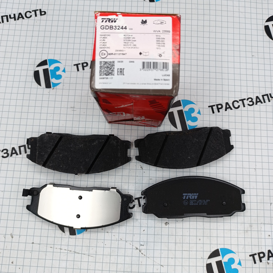 Тормозные колодки передние SsangYong Actyon, SsangYong kyron 581013AA10/581013AA20 TRW