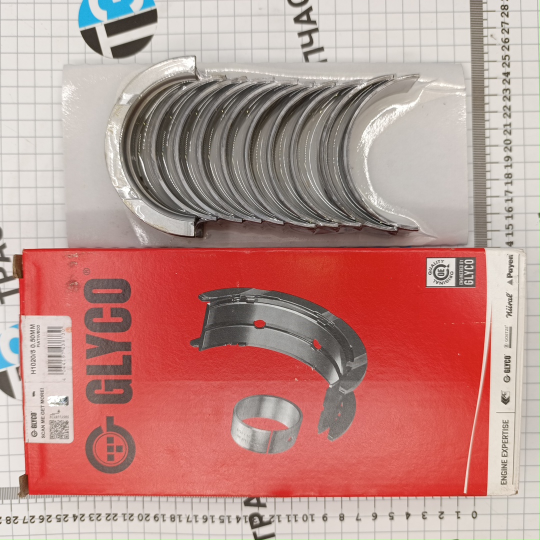 Вкладыши коренные 2.3  0.5  IVECO FIAT ком-т на двигатель евро 3-4 500054806/2996476 GLYCO